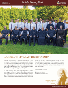 St. John Vianney Fund Newsletter - Fall-Winter 2025